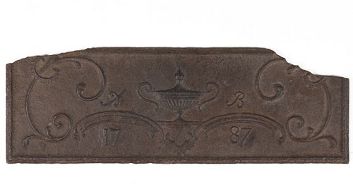SHENANDOAH VALLEY OF VIRGINIA CAST-IRON STOVE PLATE FRAGMENT