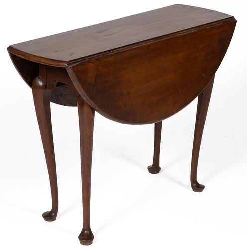 DIMINUTIVE NEW ENGLAND QUEEN ANNE CHERRY FALL-LEAF TABLE