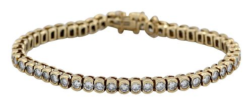 14kt. Tennis Diamond Bracelet