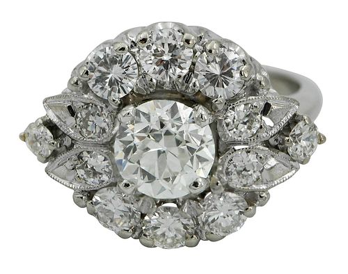 14kt. Art Deco Diamond Ring 