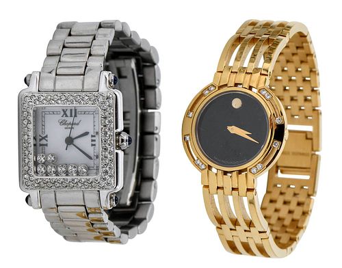Two Men's Wrist Watches, Movado