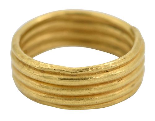 A La Pagode 22kt. Greek Archaic Revival Style Ring