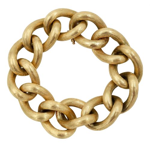 18kt. Gold Large Link Chain Bracelet