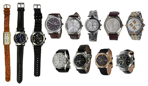 12 Men's Watches, Orvis, Polo, Klaus, Bulova, Tissot