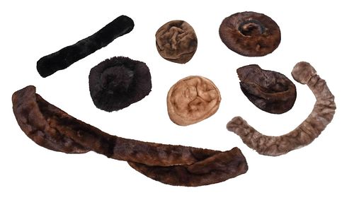Group of Eight Fur Accessories
