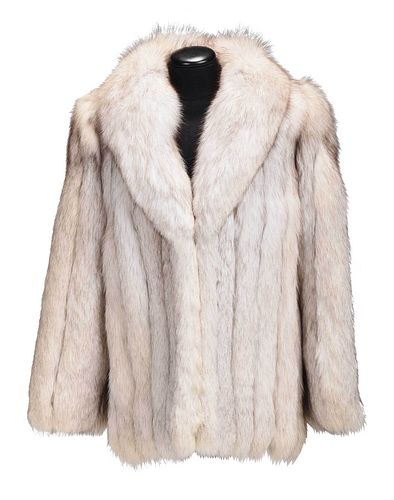 Saga White Fox Fur Coat