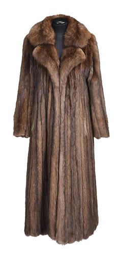 Full Length Brown Sable Fur Coat