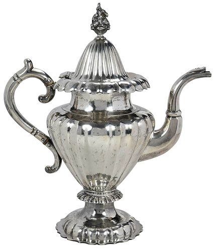 W. M. Gale & Sons Coin Silver Coffeepot
