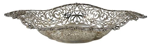 Sterling Oval Openwork Bowl
