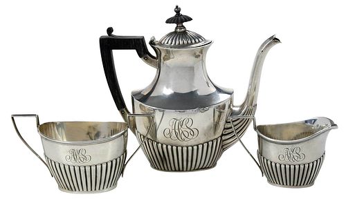 Three Piece Individual Sterling Coffee Service