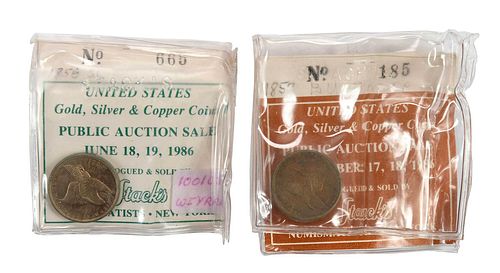 1857 and 1858 Flying Eagle Cents