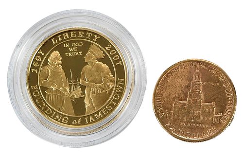 Two Commemorative Gold Coins 