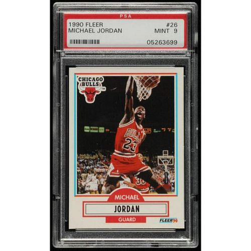 Michael Jordan 1990-91 Fleer #26 (PSA 9)