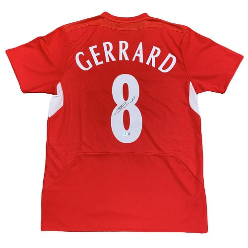 Steven Gerrard Signed Liverpool Jersey BAS