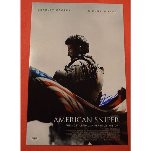Clint Eastwood Signed 12x18 American Sniper Photo Poster (PSA COA)
