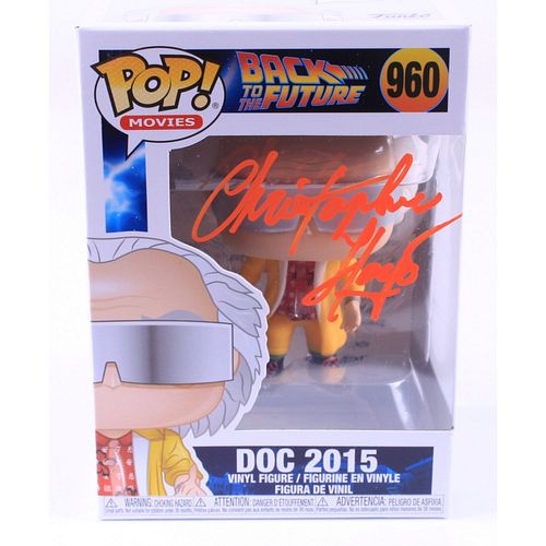 Christopher Lloyd Signed "Back to the Future" #960 Doc 2015 Funko Pop! Vinyl Figure (AutographCOA COA) (See Description)