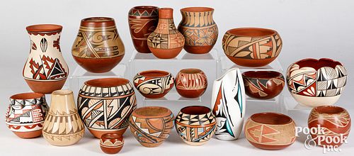 Santa Clara and Jemez Pueblo Indian pottery
