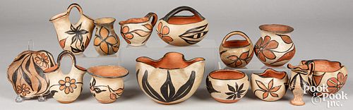 Group of Santo Domingo pottery.