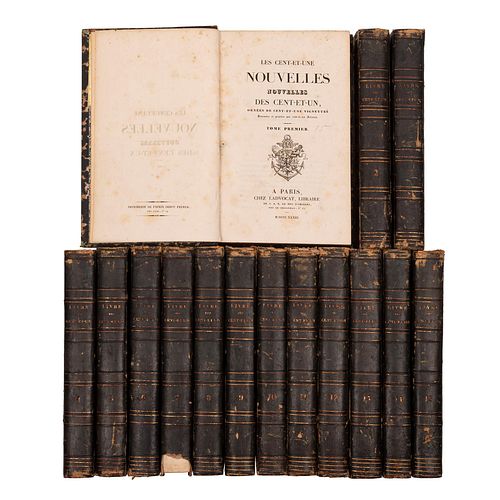 Paris ou le Livre des Cent-et-un. Paris: Ladvocat, 1831 - 1834. 8o. marquilla. Tomos I - XV. Primera edición. Ornées de cent...