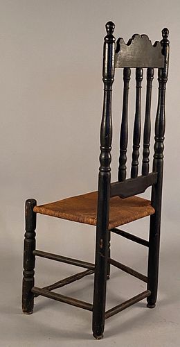 William and Mary Bannister Back Side Chair