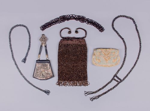 COLLECTION OF EVENING ACCESSORIES, FRANCE, 1910-1920s