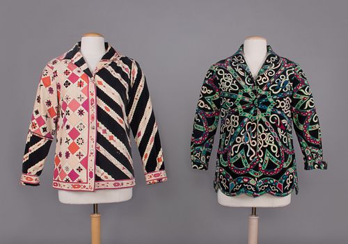 TWO PUCCI VELVETEEN JACKETS, ITALY, 1961-1965