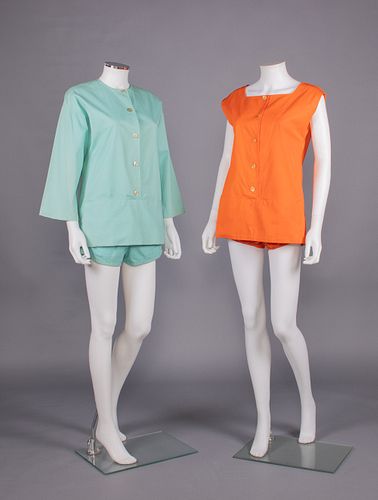 TWO EARLY PUCCI PLAYSUITS, ITALY, MID 1950s-EARLY 1960s