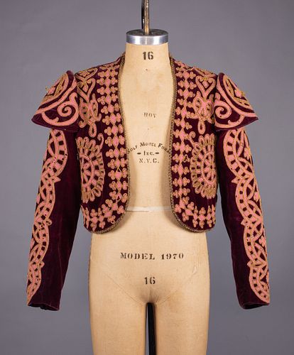 REGIONAL TOREADOR STYLE JACKET, LATE 19TH-EARLY 20TH C