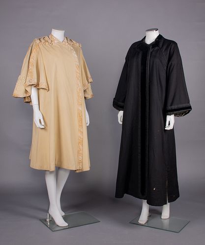 TWO BROADCLOTH COATS, 1910s