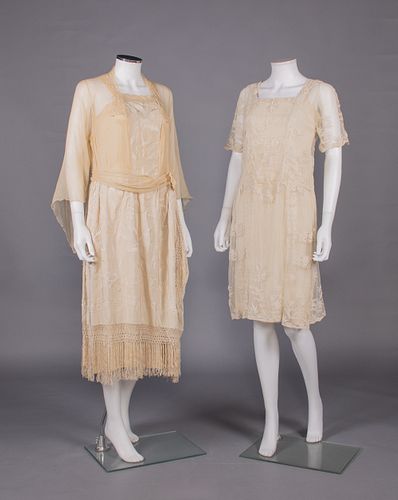 MANTON DE MANILLA & PHILIPPINE EMBROIDERED TEA DRESS, 1920s
