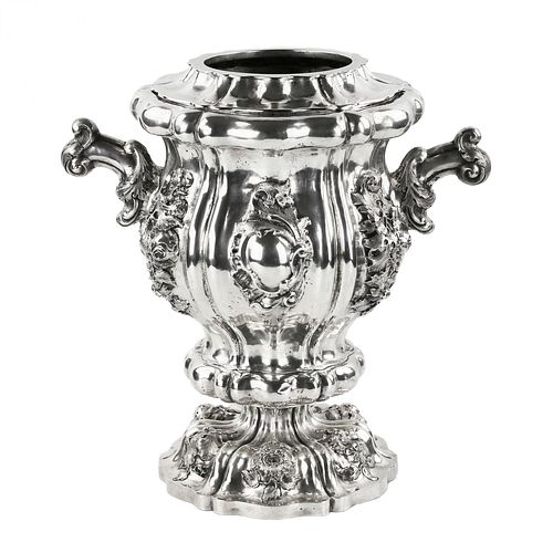 Silver champagne cooler. Austria-Hungary. Vienna  1844