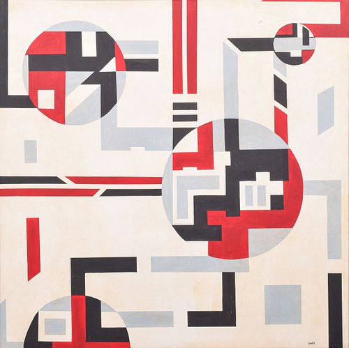 Sandu Darie Abstract Geometric Painting