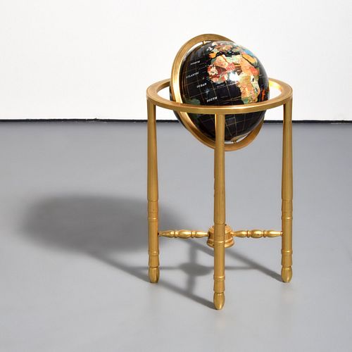 Standing Gemstone Globe, Manner of Alexander Kalifano