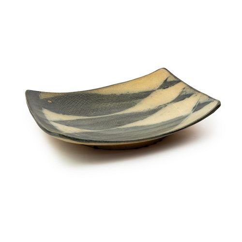 Michael Simon Salt Glazed Stoneware Three Fish Platter