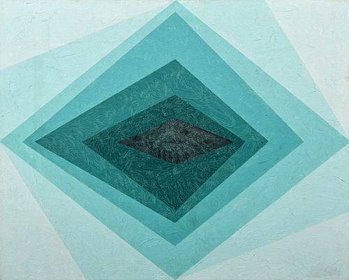 Hercules Barsotti Abstract Geometric Painting