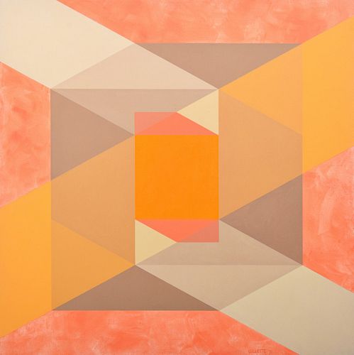 Dean Gillette Abstract Geometric Painting
