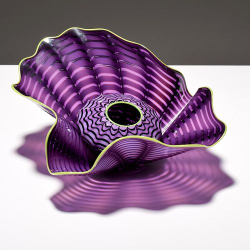 Dale Chihuly "Imperial Iris Persian" Glass Sculpture, 2 Pcs.