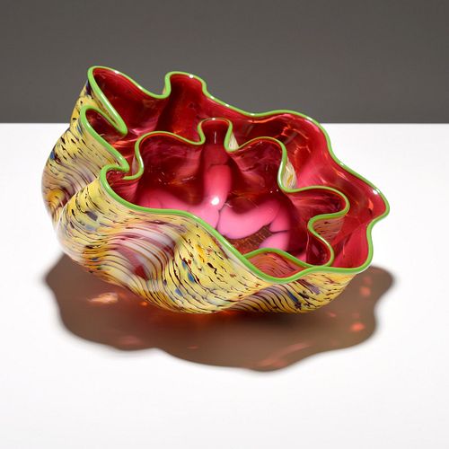 Dale Chihuly "Moroccan Macchia Pair" Glass Sculpture, 2 Pcs.