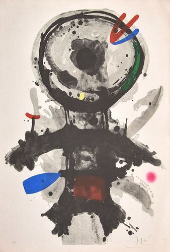 Joan Miro "L' Ange Crible" Aquatint, Signed Edition