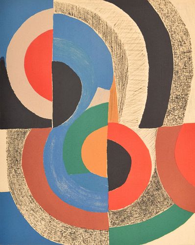Sonia Delaunay "Hippocampe" Lithograph, Signed Edition