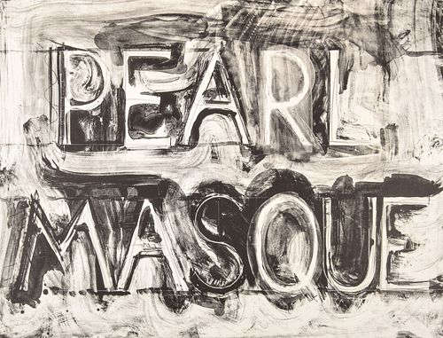 Bruce Nauman "Pearl Masque" Lithograph, Signed Edition