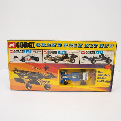 Corgi GS30 Grand Prix Gift Set Kit Set And Box For Gift Set 40 "Avengers", Including three boxed kits: Yardley McLaren; and "John Player Special" Lotu