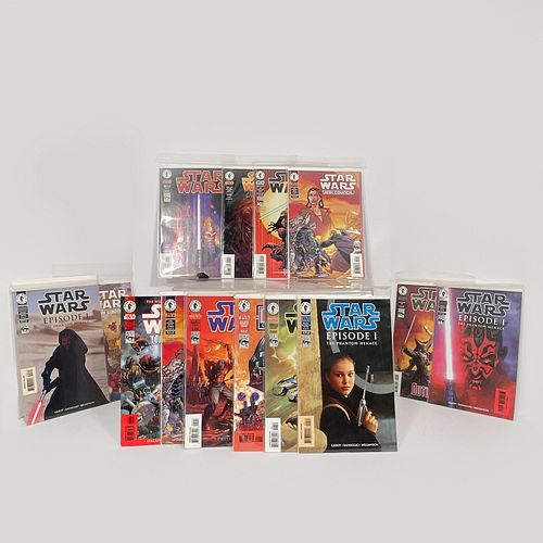 Group Of Fifteen Star Wars Episode 1 Comics And Others, Published by Dark Horse Comics, including Episode 1: The Phantom Menace, #3, two variants; and