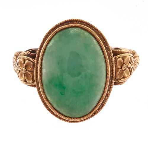 Jade, 18k Rose Gold Ring