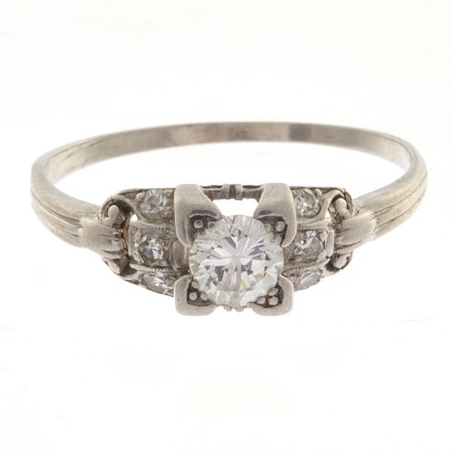 Art Deco Diamond, Platinum Ring