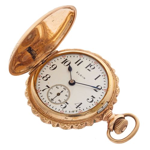 Elgin Ladies Gold-Filled Hunting Case Pocket Watch