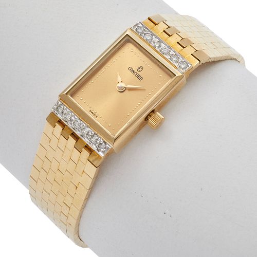 Concord Ladies Diamond, 14k Yellow Gold Wristwatch