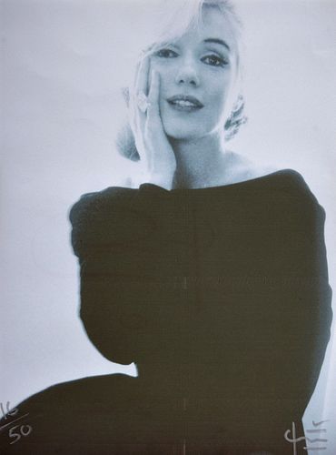 Bert Stern Marilyn Monroe "Black Dress" Photo, Signed