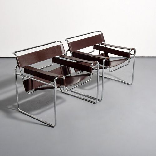 Pair of Marcel Breuer "Wassily” Lounge Chairs, Knoll