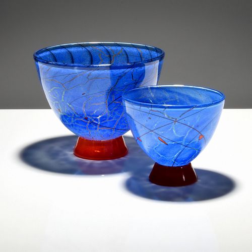 2 Vases / Bowls, manner of Transjo Hytta